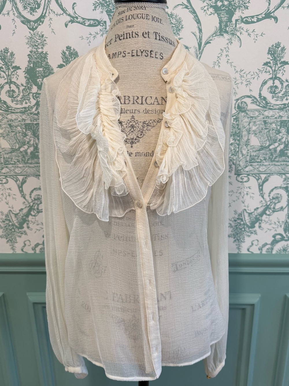 2006 Alexander McQueen Chiffon Blouse - Sony Pictures Archive